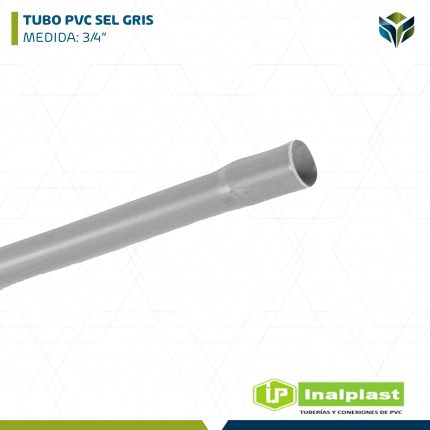 TUBO PVC SEL GRIS 3/4" INALPLAST