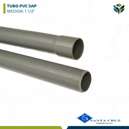 TUBO PVC SAP 1 1/2" SANTA CRUZ