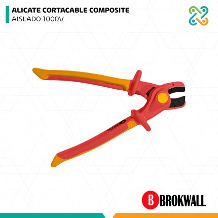 ALICATE CORTACABLE COMPOSITE AISLADO 1000V BROKWALL