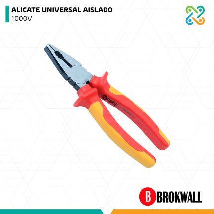 ALICATE UNIVERSAL AISLADO 1000V BROKWALL