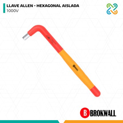 LLAVE ALLEN - HEXAGONAL AISLADA 1000V BROKWALL