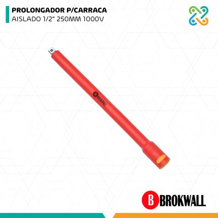 PROLONGADOR P/CARRACA AISLADO 1/2” 250MM 1000V BROKWALL