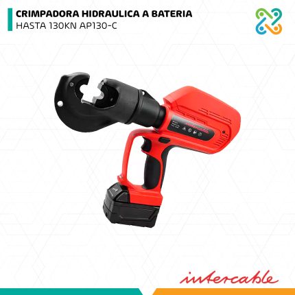 CRIMPADORA HIDRAULICA A BATERIA HASTA 130KN AP130-C INTERCABLE