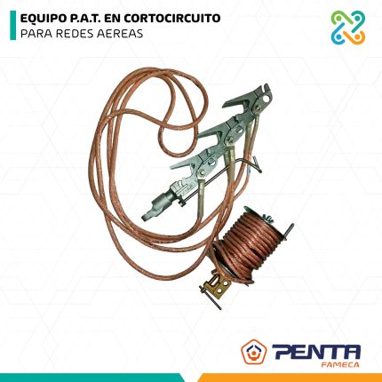 EQUIPO P.A.T. EN CORTOCIRCUITO  PARA REDES AEREAS AUTOCLAM-12KA PENTA FAMECA