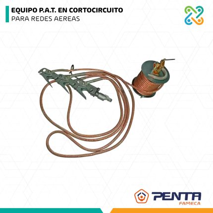 EQUIPO P.A.T. EN CORTOCIRCUITO  PARA REDES AEREAS AUTOCLAM-18.5KA PENTA FAMECA