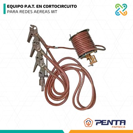 EQUIPO P.A.T. EN CORTOCIRCUITO  PARA REDES AEREAS MT AUTOCLAM-25KA PENTA FAMECA