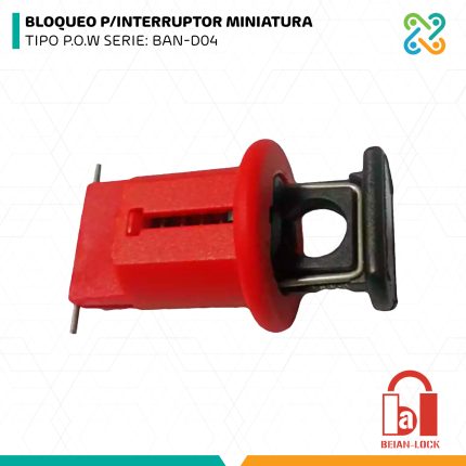 BLOQUEO P/INTERRUPTOR MINIATURA TIPO P.O.W SERIE: BAN-D04 BEIAN LOCK