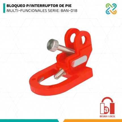 BLOQUEO P/INTERRUPTOR DE PIE MULTI-FUNCIONALES SERIE: BAN-D18 BEIAN LOCK