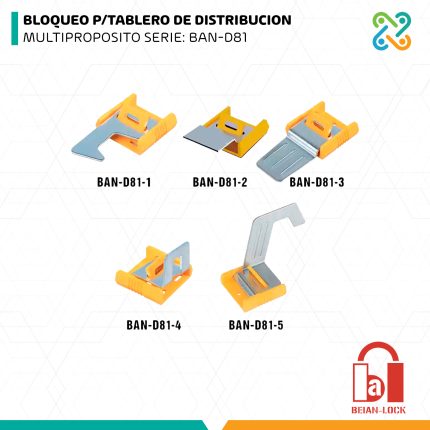 BLOQUEO P/TABLERO DE DISTRIBUCION MULTIPROPOSITO SERIE: BAN-D81 BEIAN LOCK