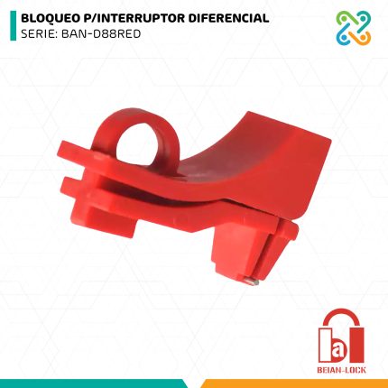 BLOQUEO P/INTERRUPTOR DIFERENCIAL SERIE: BAN-D88RED BEIAN LOCK