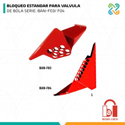 BLOQUEO ESTANDAR PARA VALVULA DE BOLA SERIE: BAN-F03/ F04 BEIAN LOCK