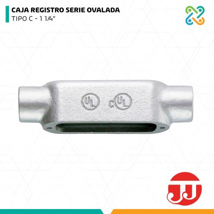 CAJA REGISTRO SERIE OVALADA TIPO C 1 1/4" JJ