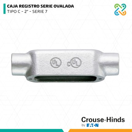 CAJA REGISTRO SERIE OVALADA TIPO C 2" SERIE 7 CROUSE HINDS