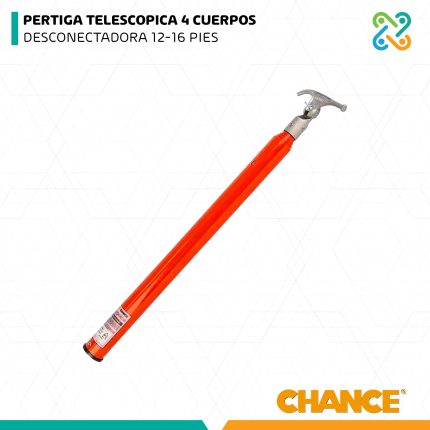 PERTIGA TELESCOPICA 4 CUERPOS DESCONECTADORA 12-16 PIES CHANCE