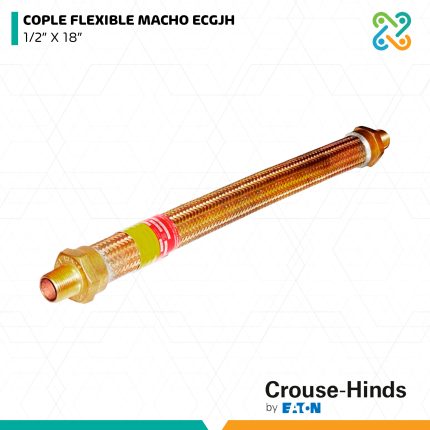 COPLE FLEXIBLE MACHO ECGJH 1/2” X 18” CROUSE HINDS