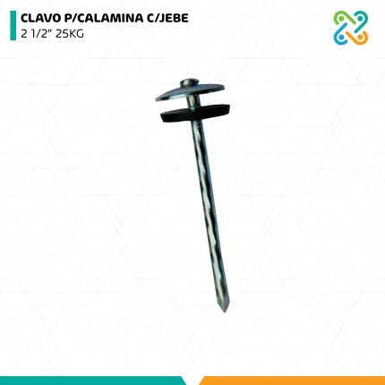 CLAVO P/CALAMINA C/JEBE 2 1/2” 25KG IMPORTADO