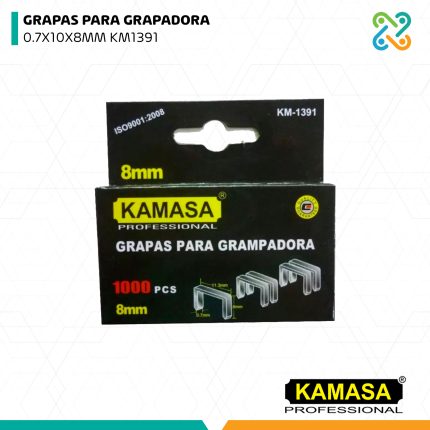 GRAPAS PARA GRAPADORA 0.7X10X8MM KM1391 KAMASA
