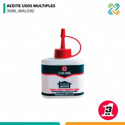 ACEITE USOS MULTIPLES 30ML MAL030 3 EN 1