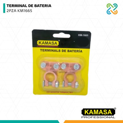 TERMINAL DE BATERIA 2PZA KM1665 KAMASA