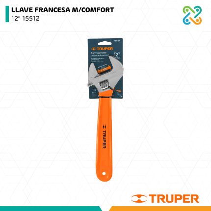 LLAVE FRANCESA M/COMFORT 12" 15512 TRUPER