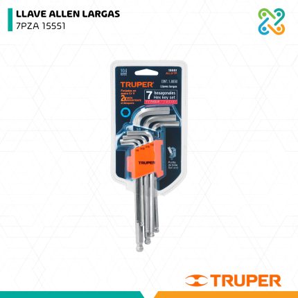 LLAVE ALLEN LARGAS 7PZA 15551 TRUPER