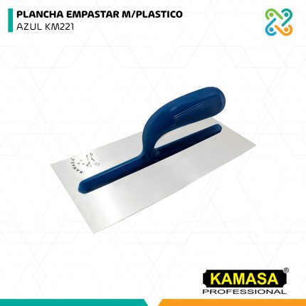 PLANCHA EMPASTAR M/PLASTICO AZUL KM221 KAMASA