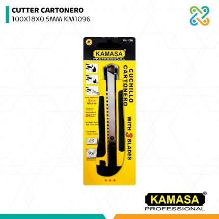 CUTTER CARTONERO 100X18X0.5MM KM1096 KAMASA
