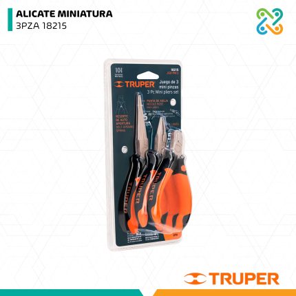 ALICATE MINIATURA 3PZA 18215 TRUPER