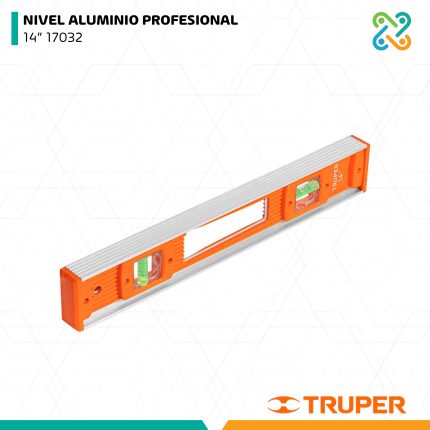 NIVEL ALUMINIO PROFESIONAL 14" 17032 TRUPER