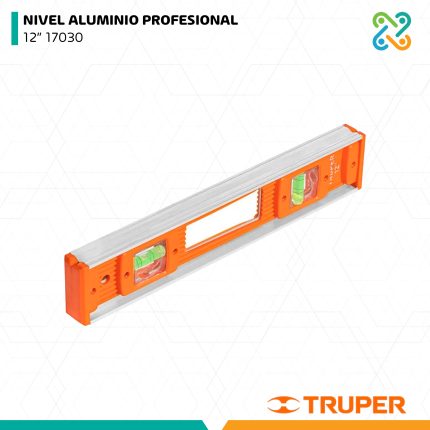NIVEL ALUMINIO PROFESIONAL 12" 17030 TRUPER