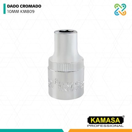 DADO CROMADO 10MM KM809 KAMASA