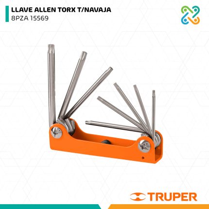LLAVE ALLEN TORX T/NAVAJA 8PZA 15569 TRUPER