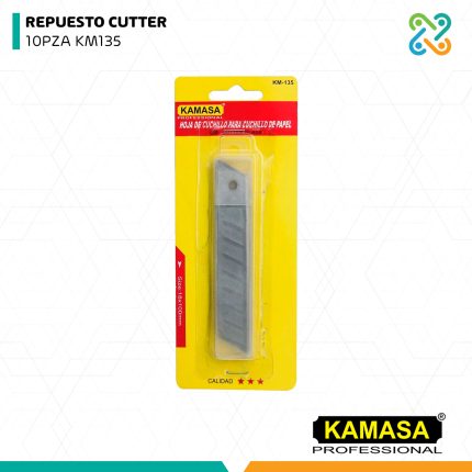 REPUESTO CUTTER 10PZA KM135 KAMASA