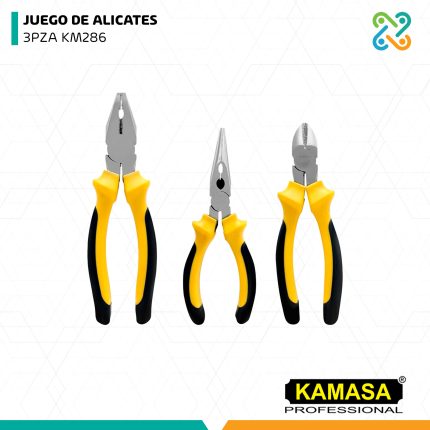 JUEGO DE ALICATES 3PZA KM286 KAMASA