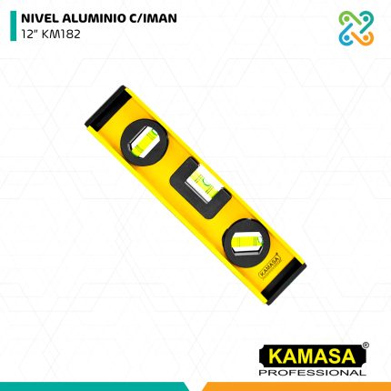 NIVEL ALUMINIO C/IMAN 12” KM182 KAMASA