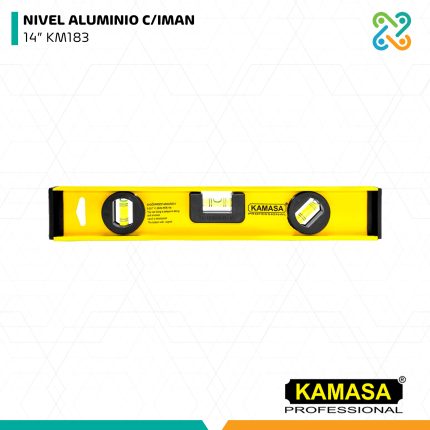 NIVEL ALUMINIO C/IMAN 14" KM183 KAMASA