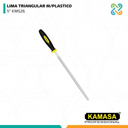 LIMA TRIANGULAR M/PLASTICO 5” KM526 KAMASA