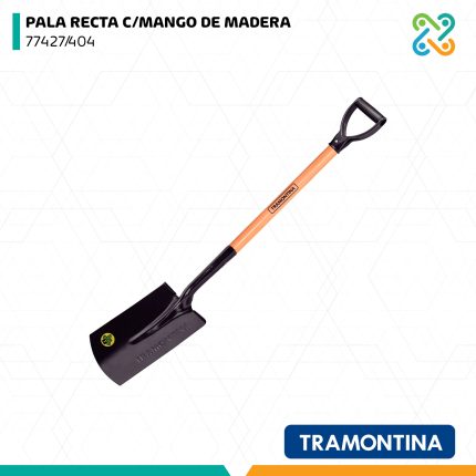 PALA RECTA C/MANGO DE MADERA 77427/404 TRAMONTINA