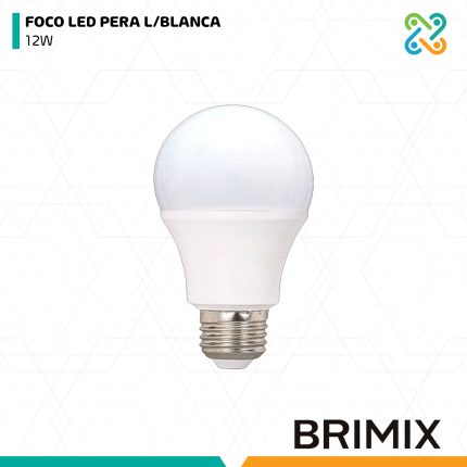 FOCO LED PERA L/BLANCA 12W BRIMIX