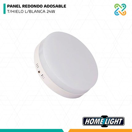 PANEL REDONDO ADOSABLE T/HIELO L/BLANCA 24W HOMELIGHT