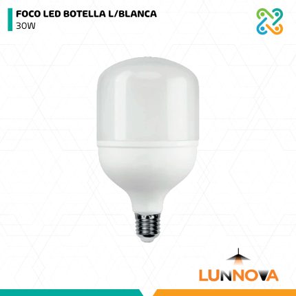 FOCO LED BOTELLA L/BLANCA 30W LUNNOVA