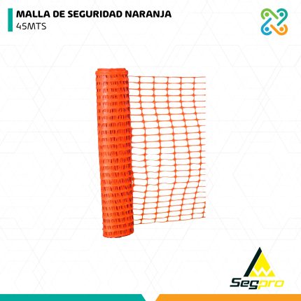 MALLA DE SEGURIDAD NARANJA X 45MTS SEGPRO