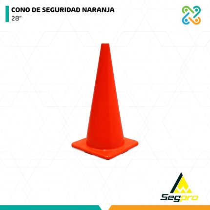 CONO DE SEGURIDAD NARANJA 28" SEGPRO