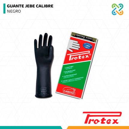 GUANTE JEBE CALIBRE NEGRO PROTEX