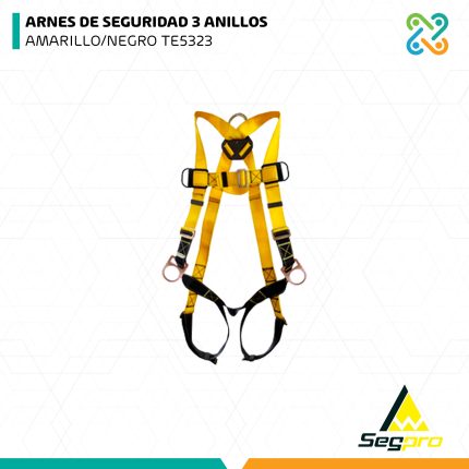 ARNES DE SEGURIDAD 3 ANILLOS AMARILLO/NEGRO TE5323 SEGPRO
