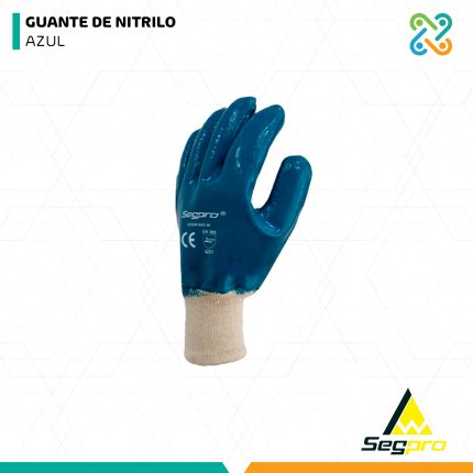 GUANTE DE NITRILO AZUL SEGPRO