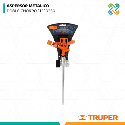 ASPERSOR METALICO DOBLE CHORRO 11” 10330 TRUPER