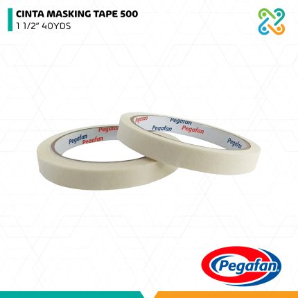 CINTA MASKING TAPE 500 1 1/2” 40YDS PEGAFAN