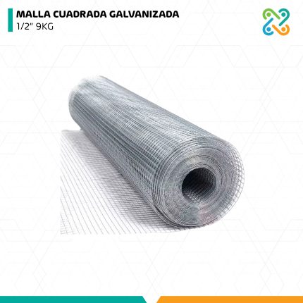 MALLA CUADRADA GALVANIZADA 1/2" 9KG IMPORTADO
