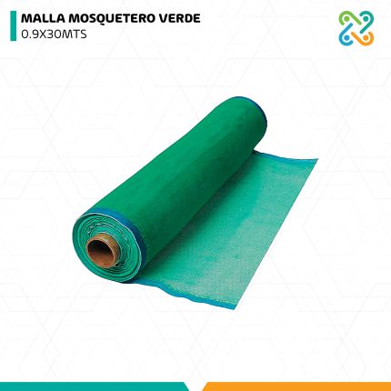 MALLA MOSQUETERO VERDE 0.9X30MTS IMPORTADO